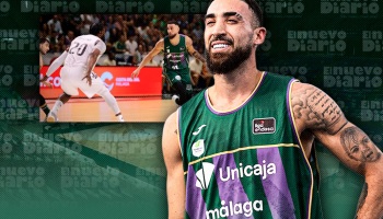 El alero quisqueyano Chris Duarte muestra su destreza en el basket de Málaga, España